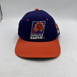 Vintage Phoenix Suns Snapback Hat Adults NBA 90s‎ Purple Spellout Twill
